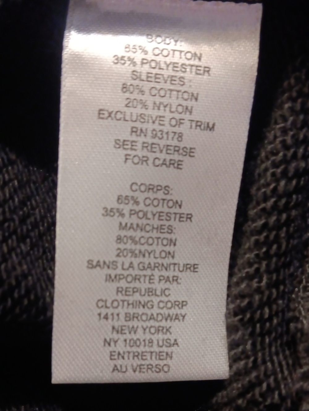 NWT Truth by Republic Black Mixed Media Balloon Sleeve Sweatshirt Medium - Picture 8 of 13